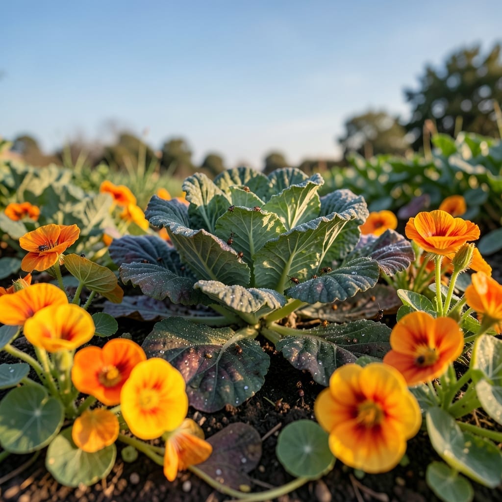 Nasturtiums as Trap Crops