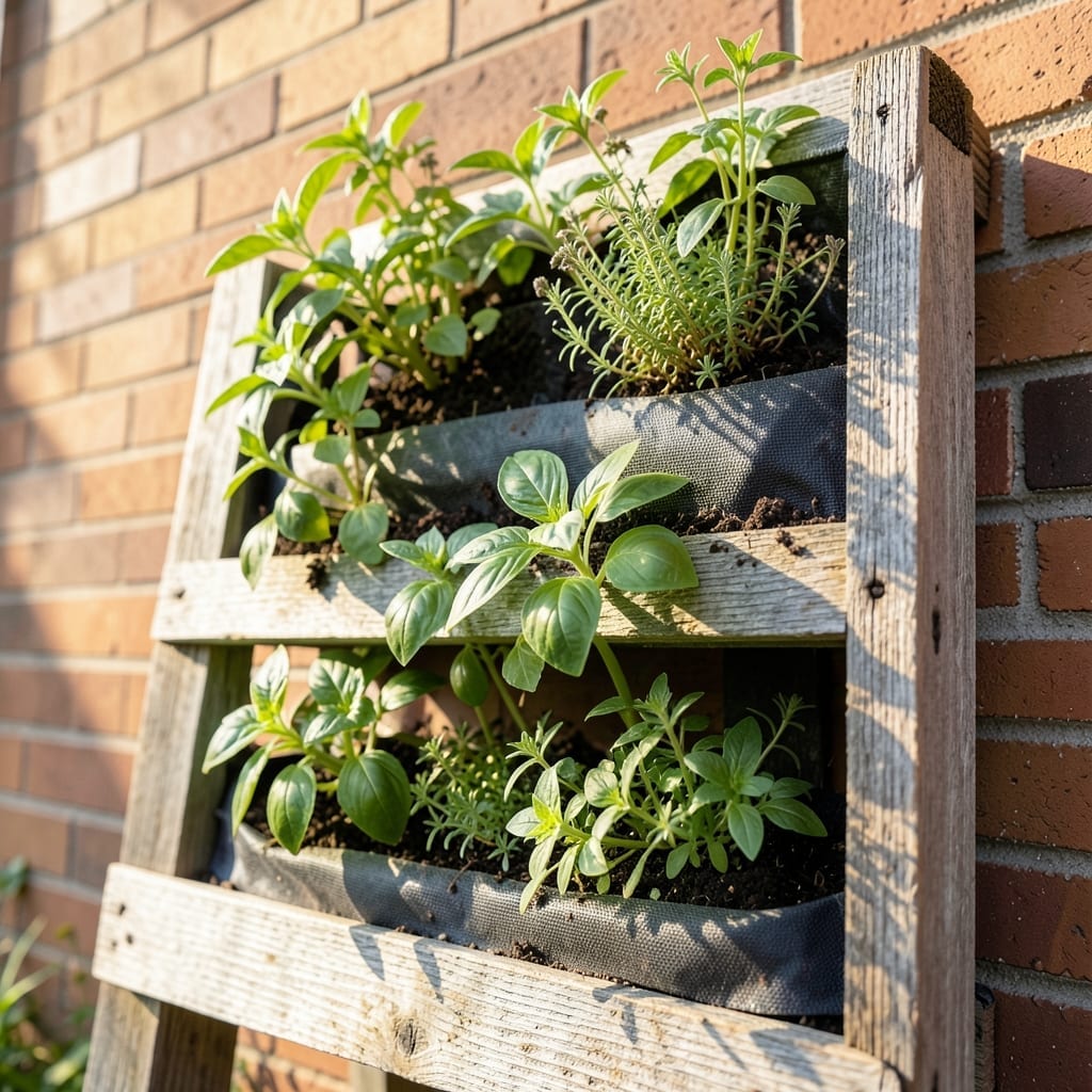 Vertical Pallet Garden Planter