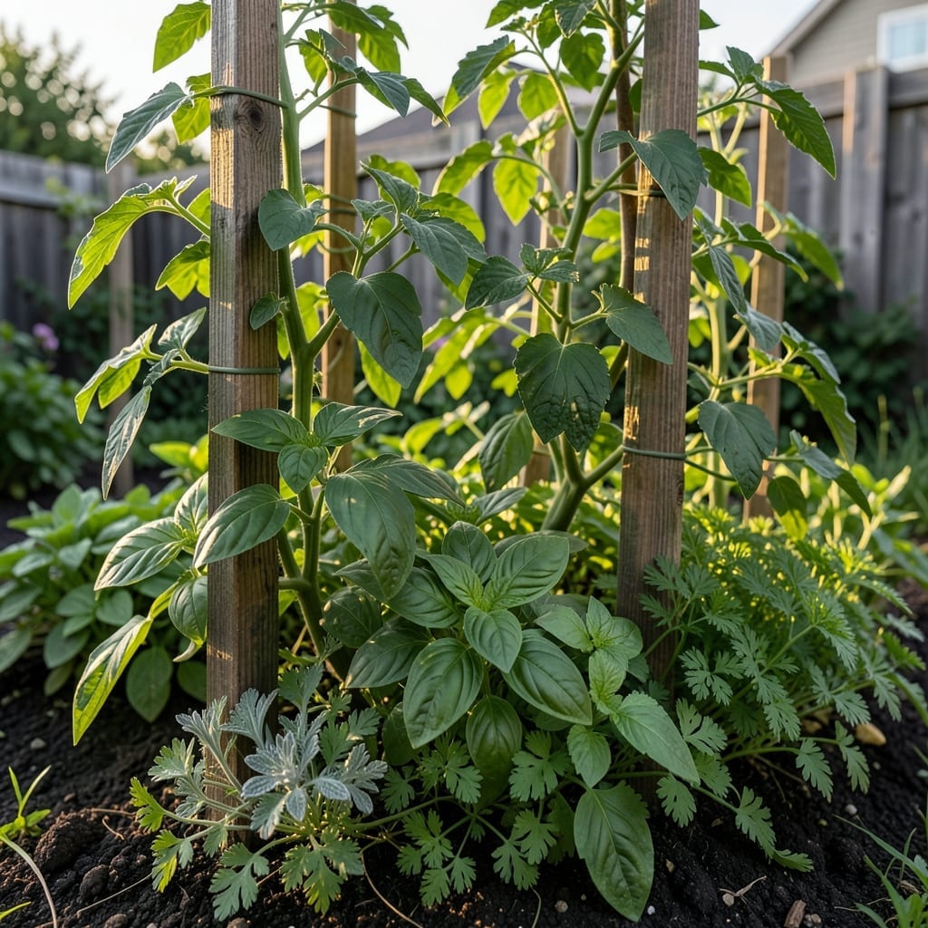 Tomato and Herb Companion Garden