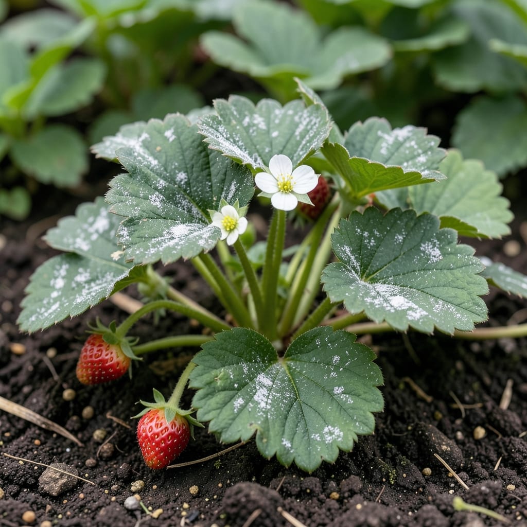 Strawberry Powdery Mildew: Visual Identification and Organic Treatment Strawberry Powdery Mildew: Visual Identification and Organic Treatment