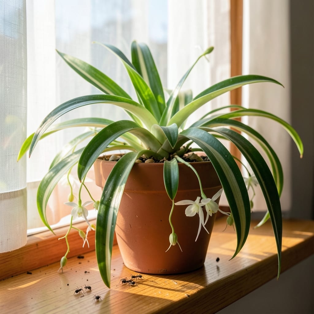 Spider Plant Against Indoor Pests