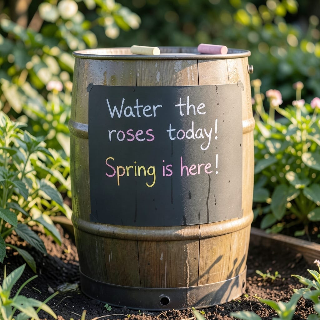 Chalkboard Paint Message Board