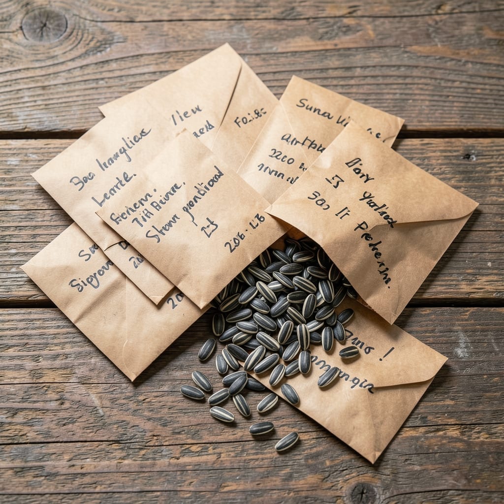 Storing Seeds in Paper Envelopes