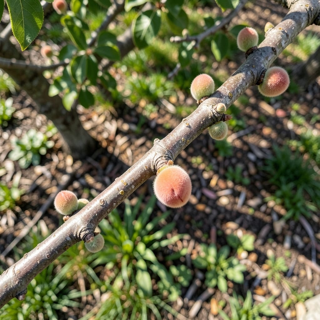 Terminal Fruit Buds at Branch Tips