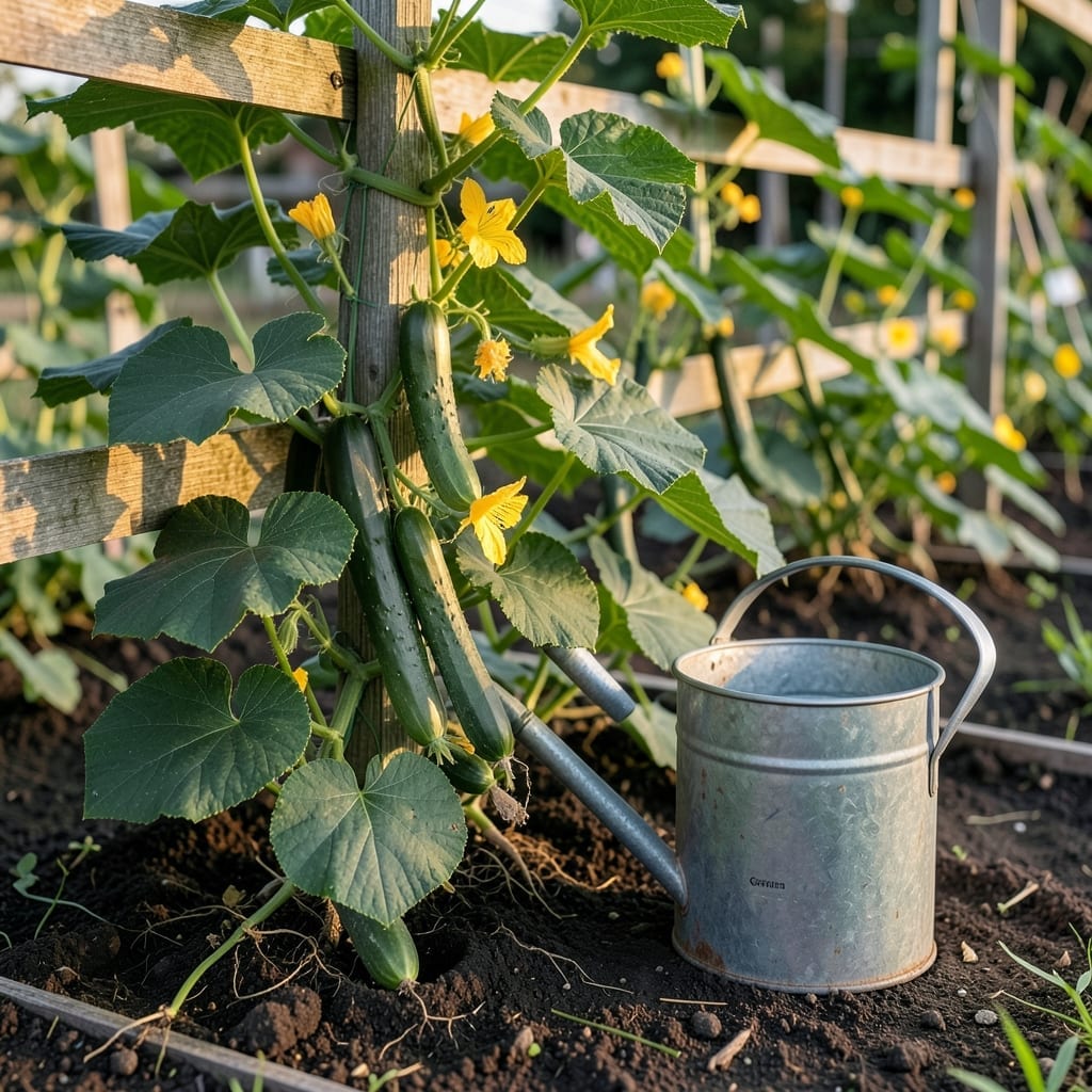 How Much Water Do Cucumbers Need: Weekly Schedule for Healthy Growth