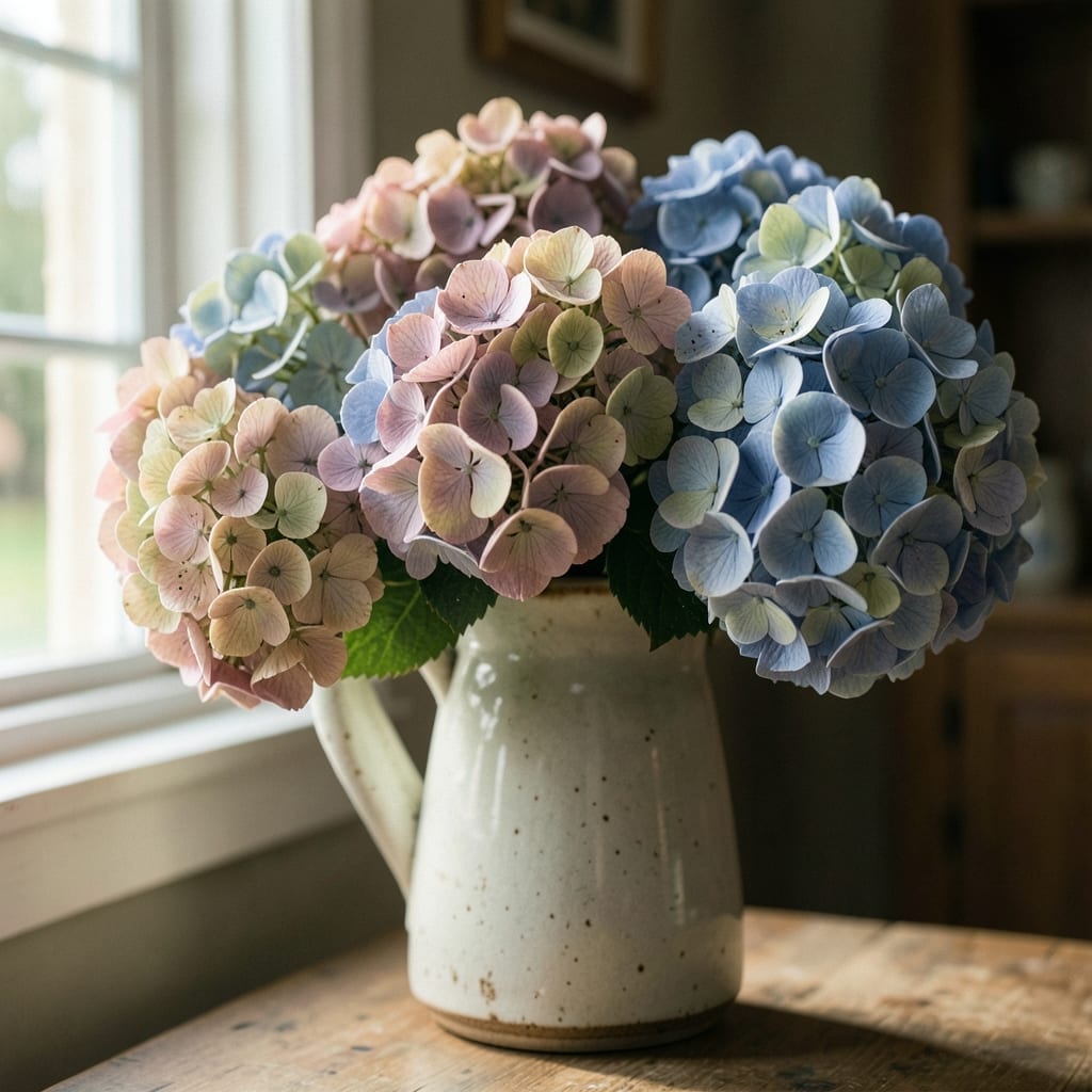 Dried Hydrangea Blooms