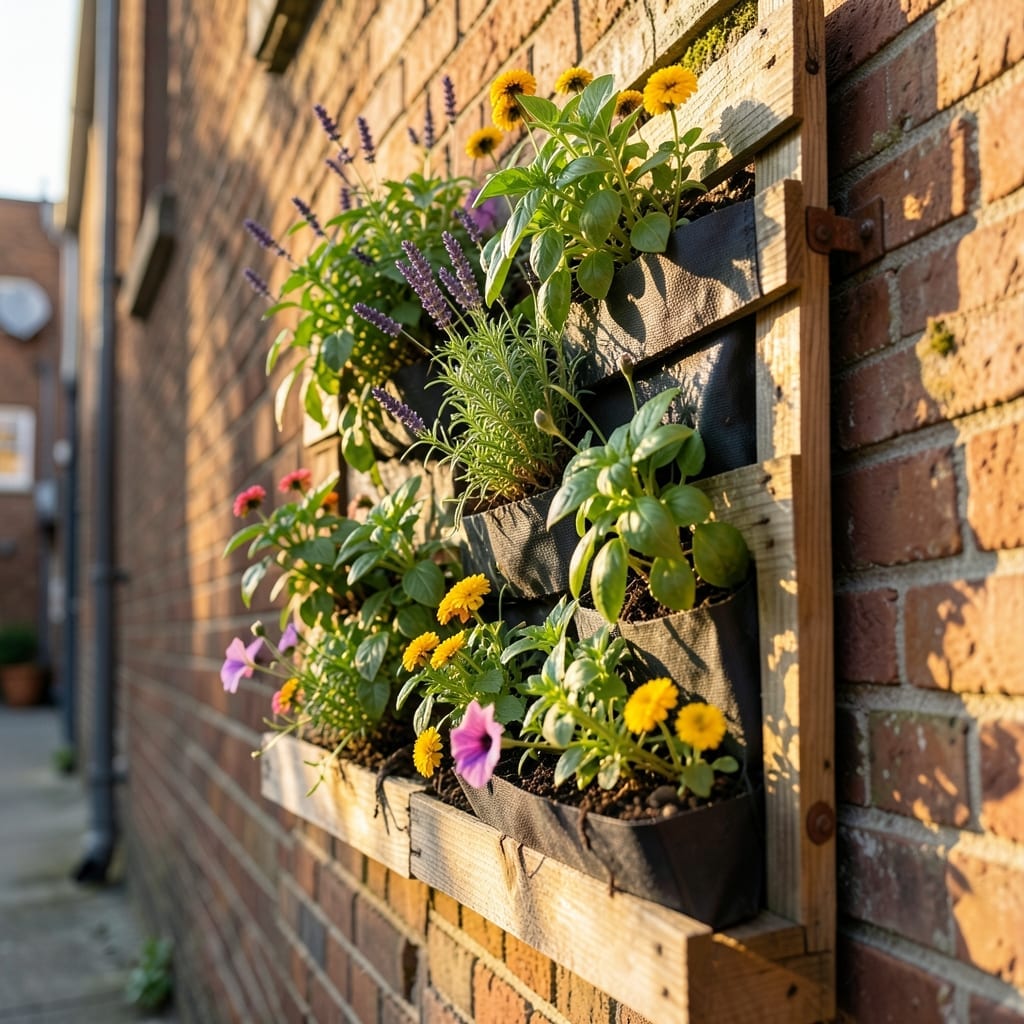 Vertical Pallet Garden Design