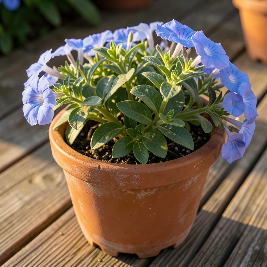 Container Plumbago Pruning