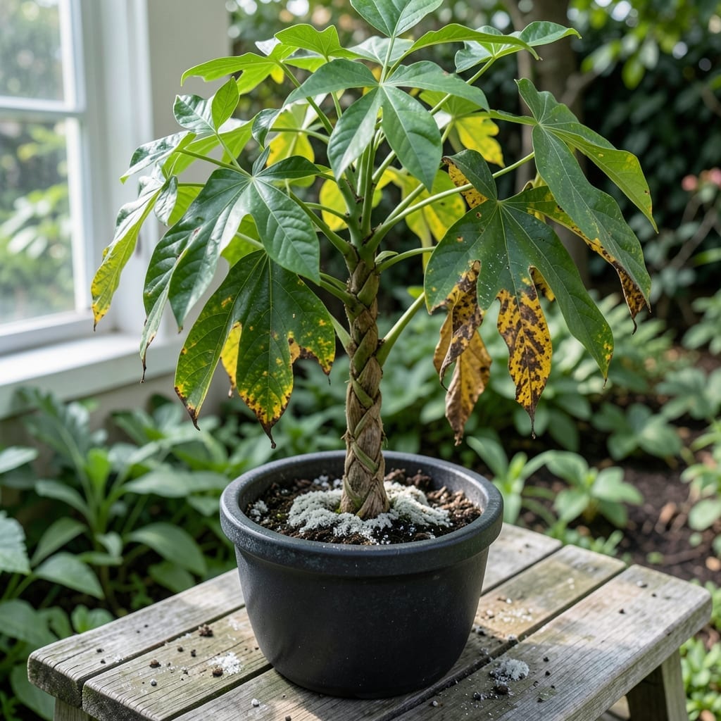 Overwatered Money Tree Fungus: Root Rot Revival and Prevention Methods Overwatered Money Tree Fungus: Root Rot Revival and Prevention Methods