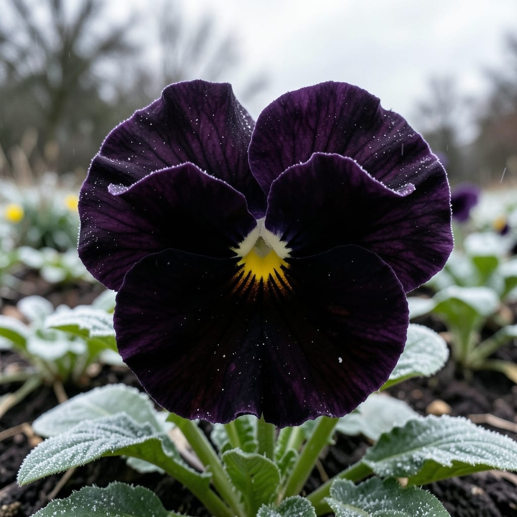 Midnight Ruffles Pansy