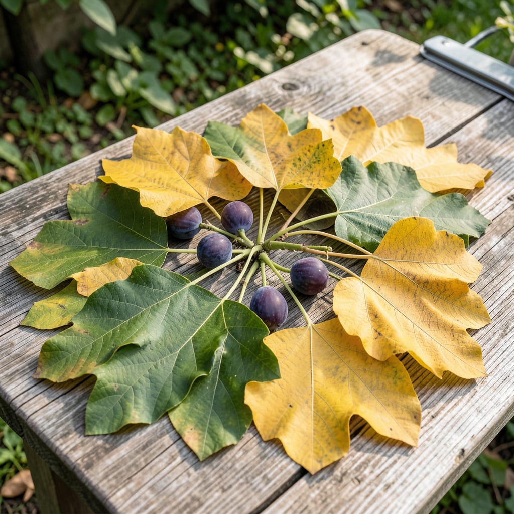 Visual representation of Fig Tree Leaves Turning Yellow: Nutrient Deficiency and Environmental Stress Signs