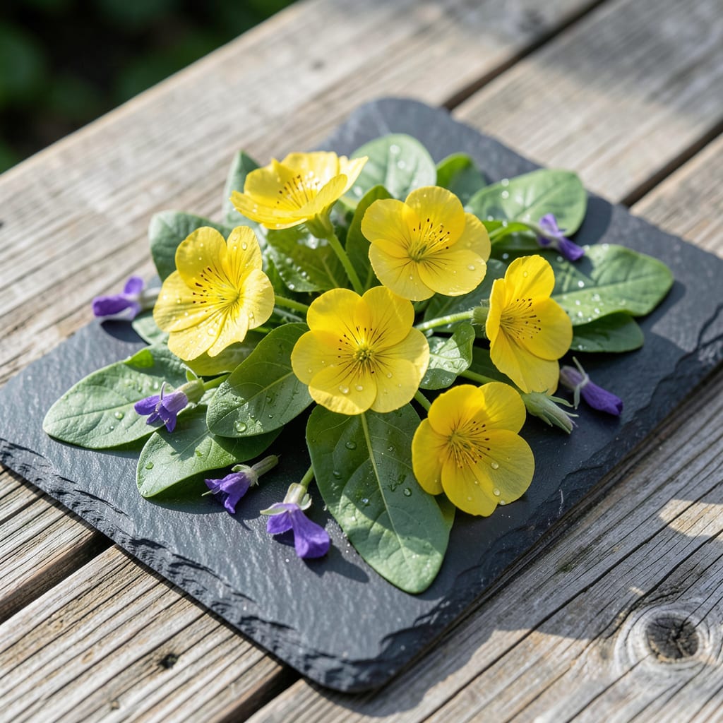 Visual representation of Five Petal Yellow Flower Weed: Natural Removal Without Harming Lawn