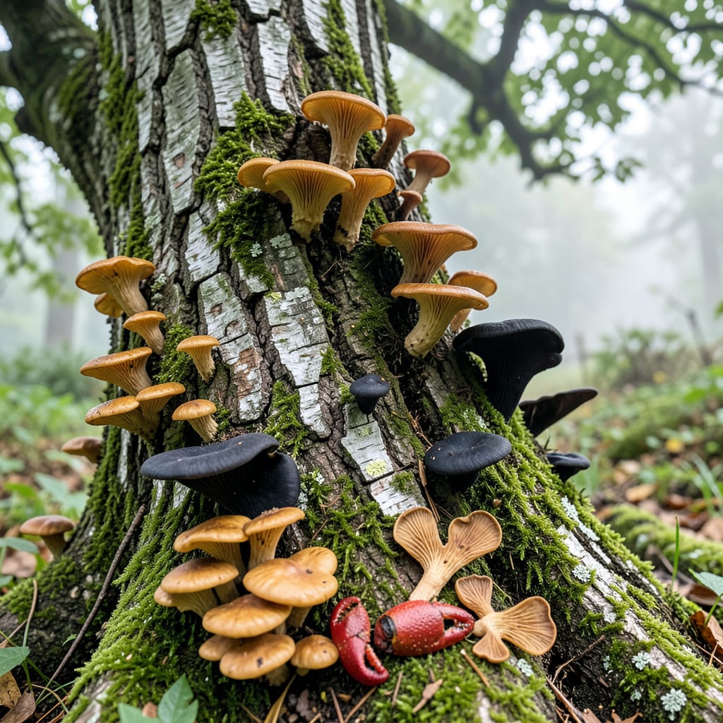 Visual representation of Fungus on Tree Trunk: Visual Guide to Identification and Treatment