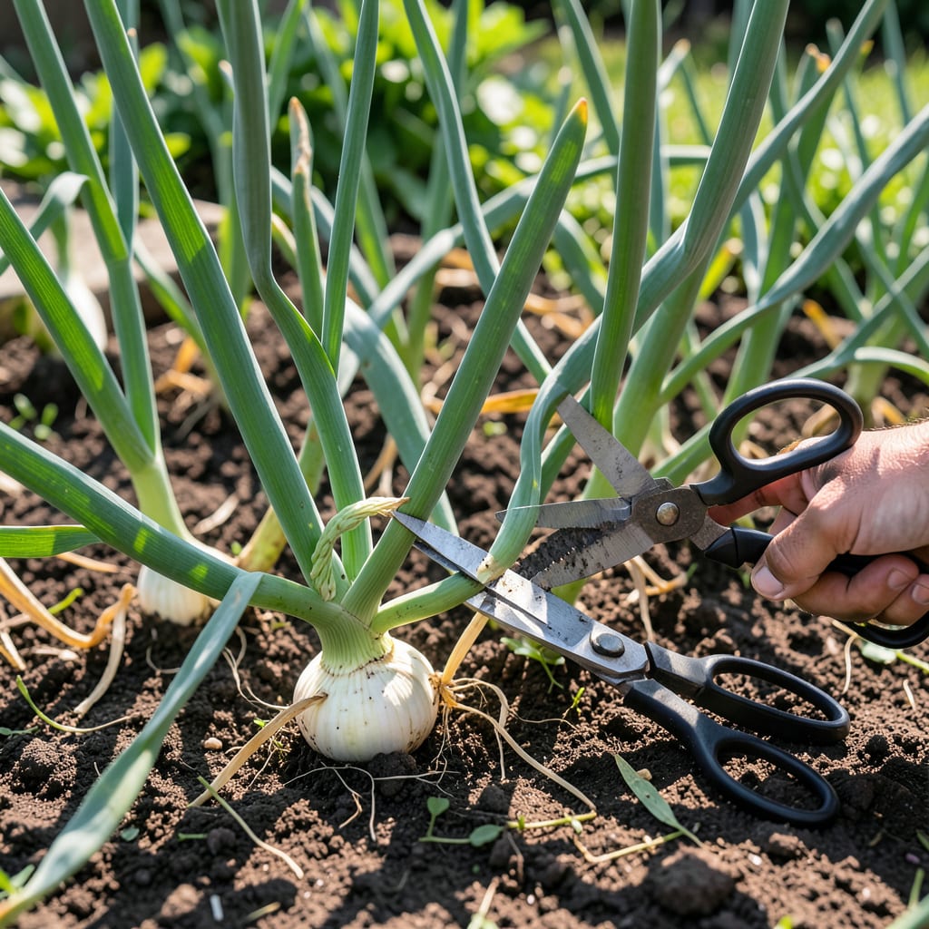Complete Garlic Scapes Harvest Time: Visual Cues for Perfect Picking overview image