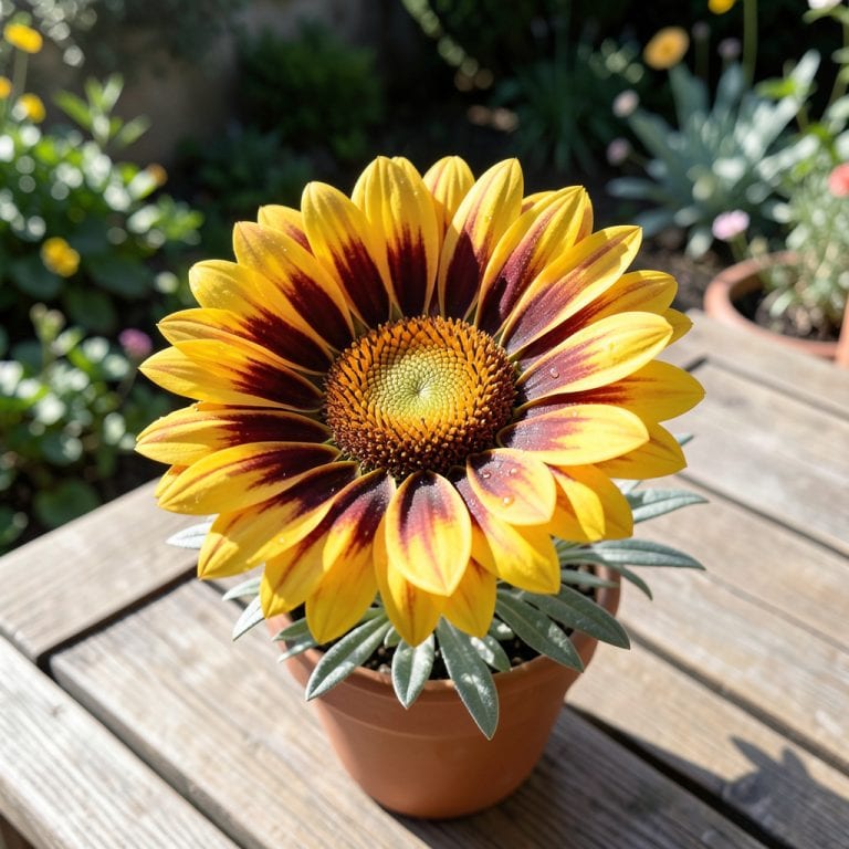 Gazania Big Kiss Yellow Flame: Vibrant Drought-Tolerant Beauty for Sunny Gardens