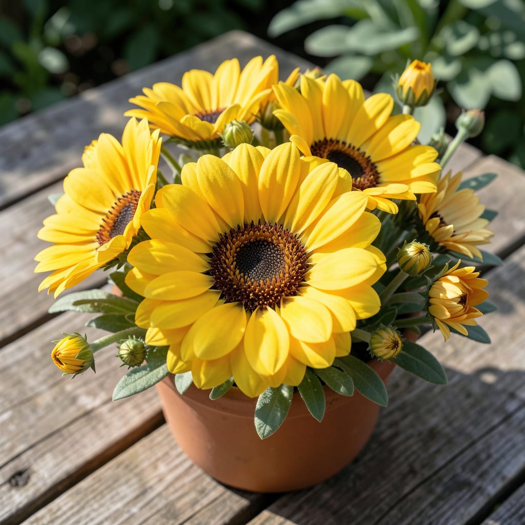 Visual representation of Gazania New Day Yellow: Drought Tolerant Sunny Garden Star