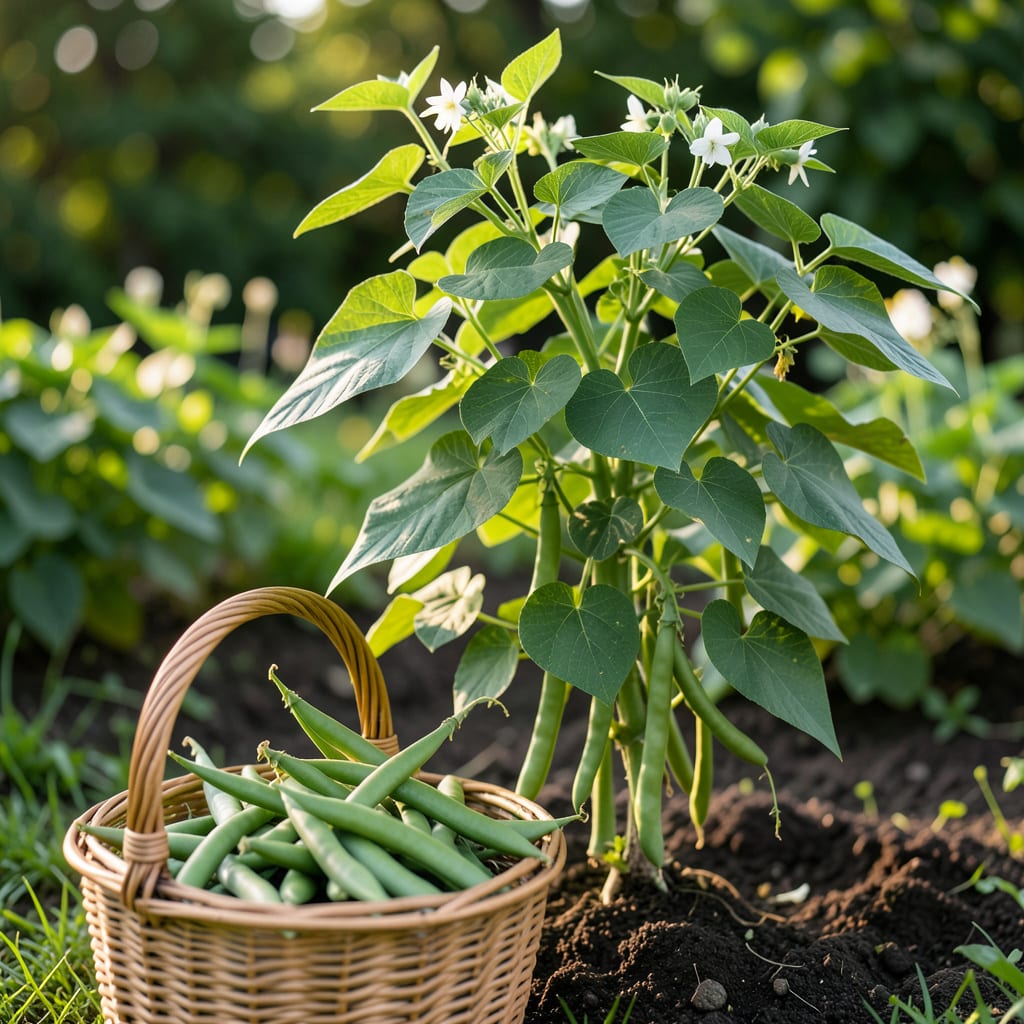 Visual representation of Green Beans Seed to Harvest Time: From Planting to Picking in 60 Days