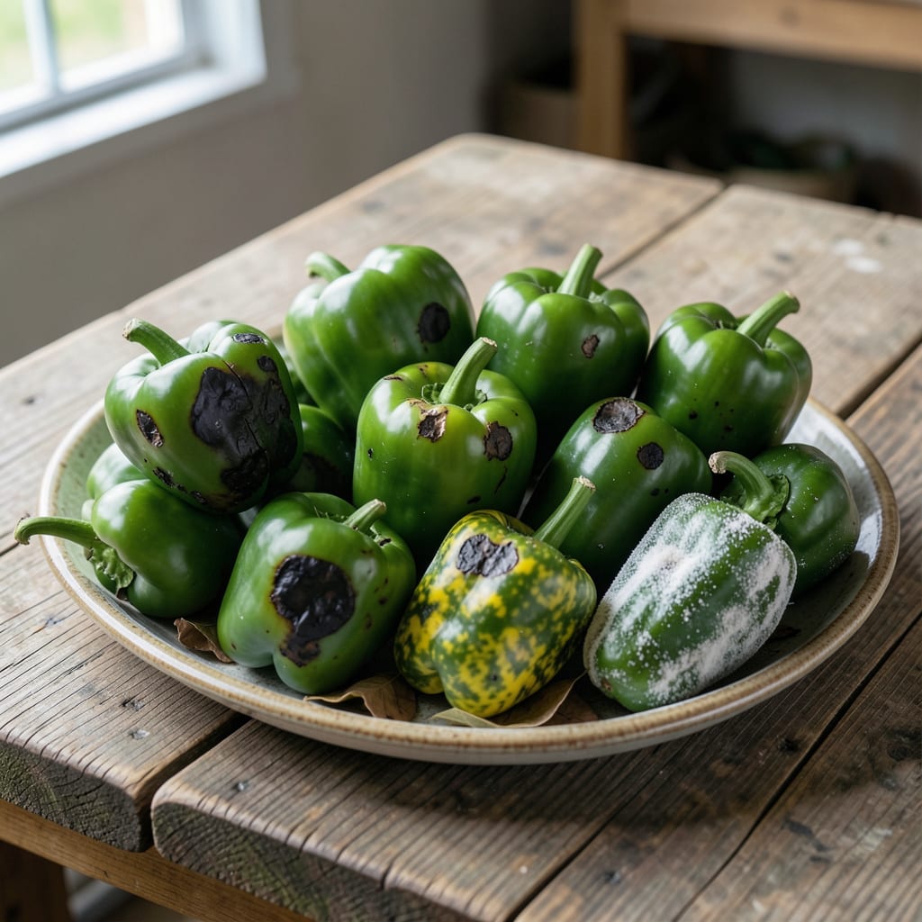 Comprehensive green pepper plant diseases visual reference