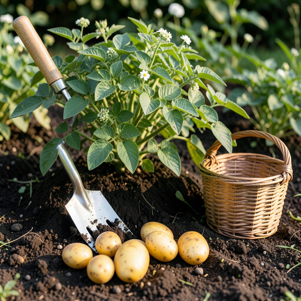 Visual representation of Harvest Yukon Gold Potatoes: When and How to Dig for Best Flavor