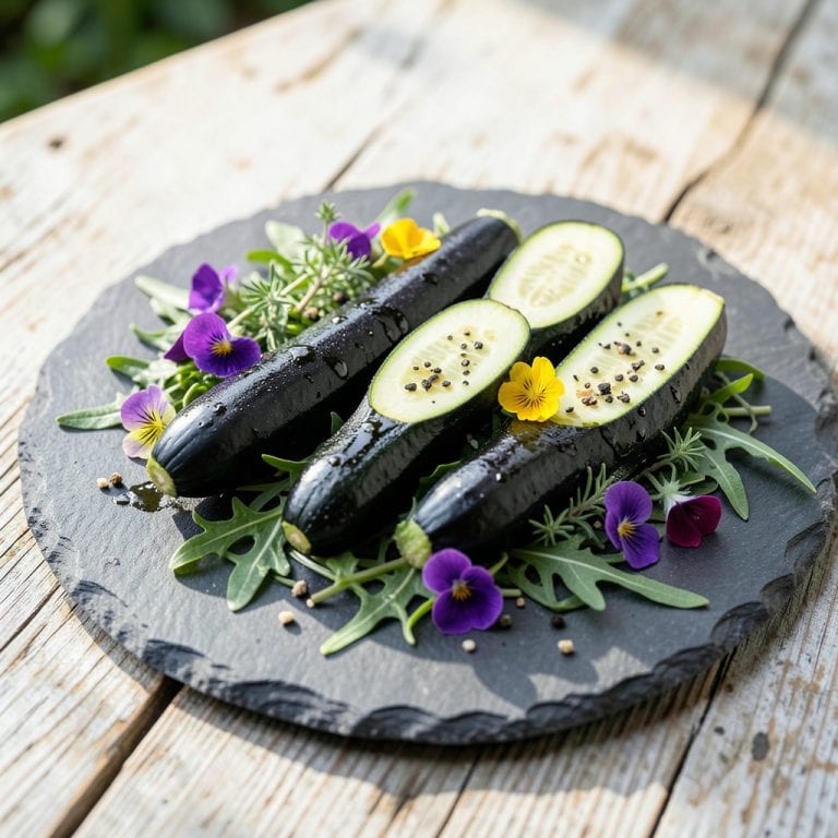 Heirloom Black Beauty Zucchini: Deep Purple Skin and Rich Garden Harvest