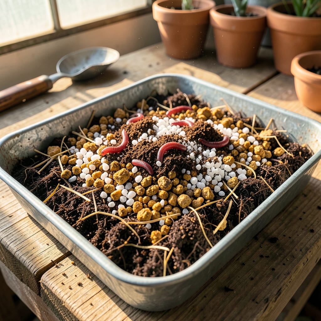 Visual representation of Homemade Potting Soil: The Perfect DIY Blend for Thriving Plants