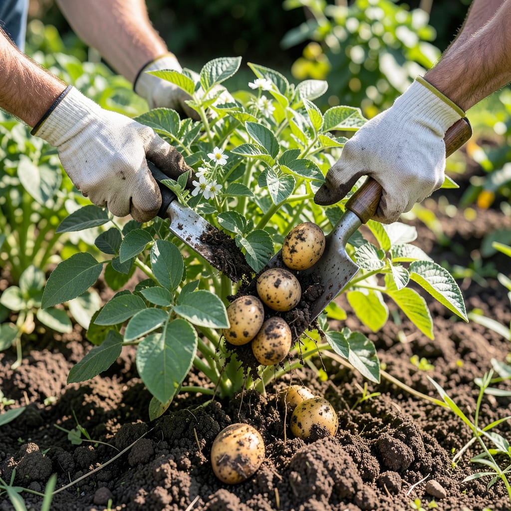 How Can You Tell When Potatoes Are Ready to Pick: Foolproof Signs for Harvest Time example with annotations