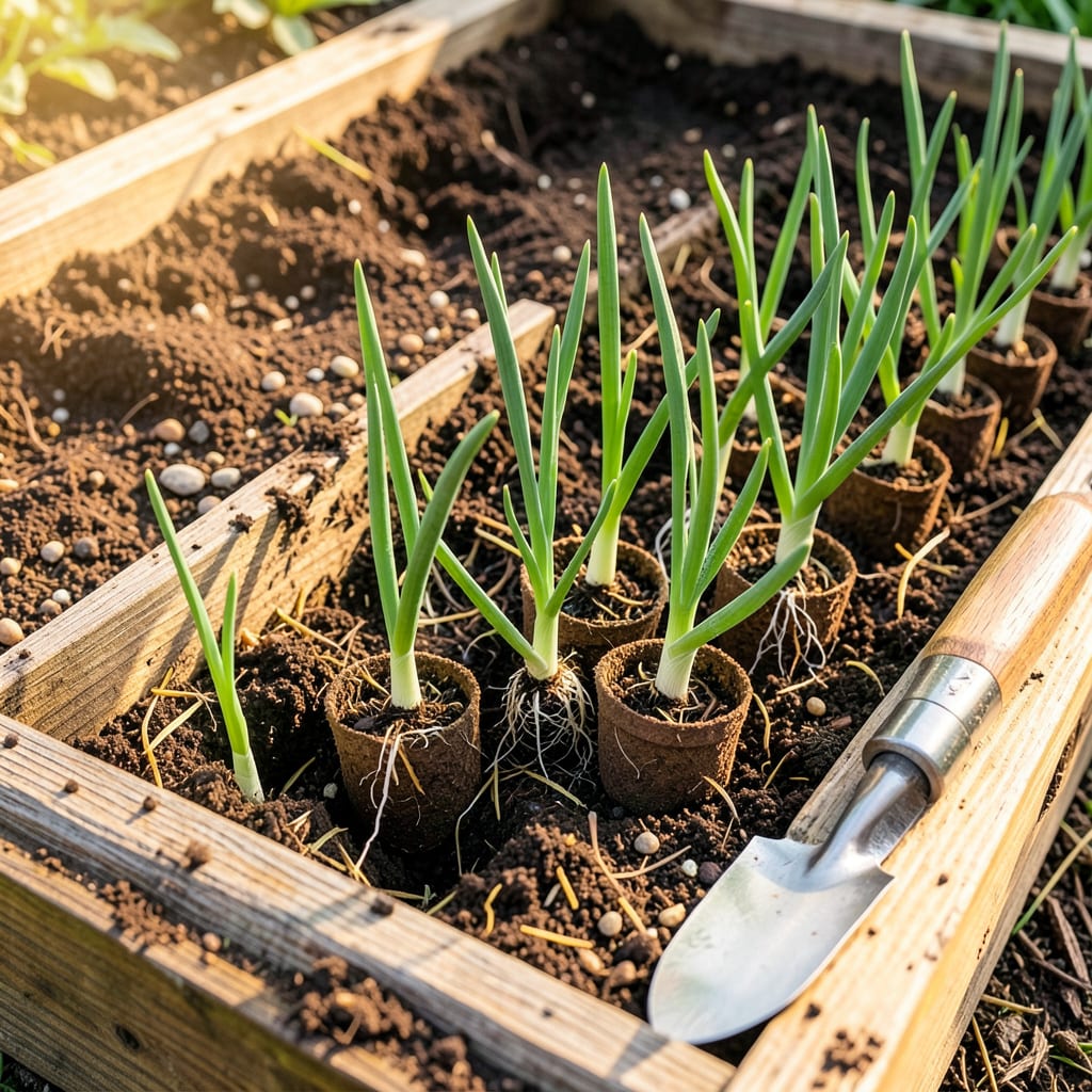 How Deep to Transplant Onion Seedlings: The Perfect Depth for Strong Roots detailed visual guide