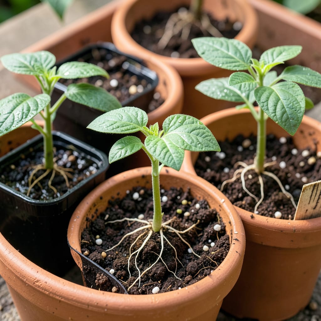 How Deep to Transplant Pepper Seedlings: The Foolproof Depth for Strong Roots example with annotations