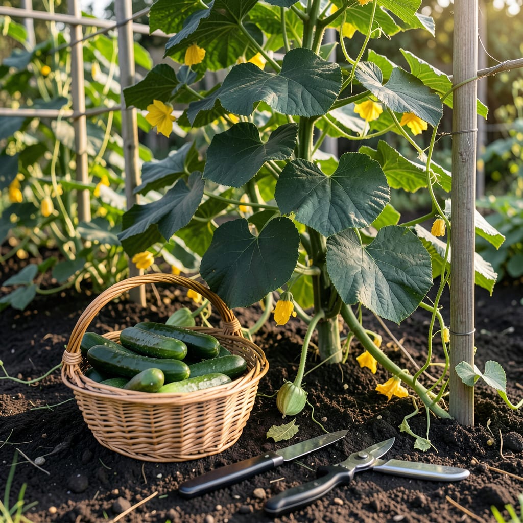 Visual representation of how do i know when cucumbers are ready to pick