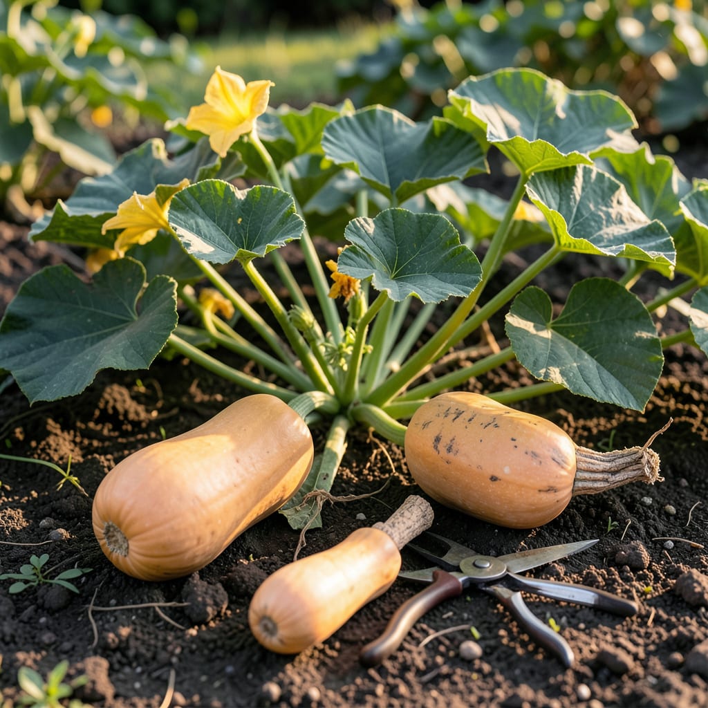 How Do You Know When Butternut Squash Is Ready to Pick: Stem Hardening and Skin Color Clues detailed visual guide