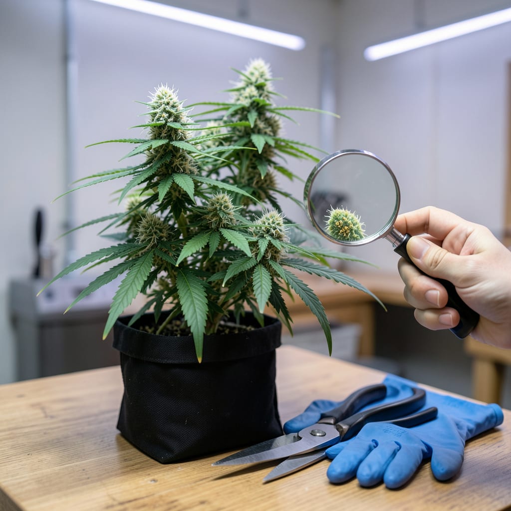 How Do You Know When Pot Is Ready to Harvest: Visual Cues for Perfect Timing illustration with key details