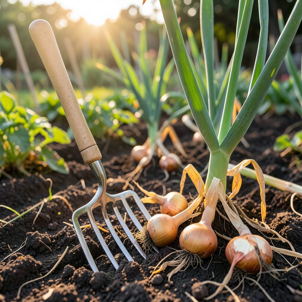 Visual representation of How Do You Know When to Harvest Onions: Top Signs for Perfect Timing