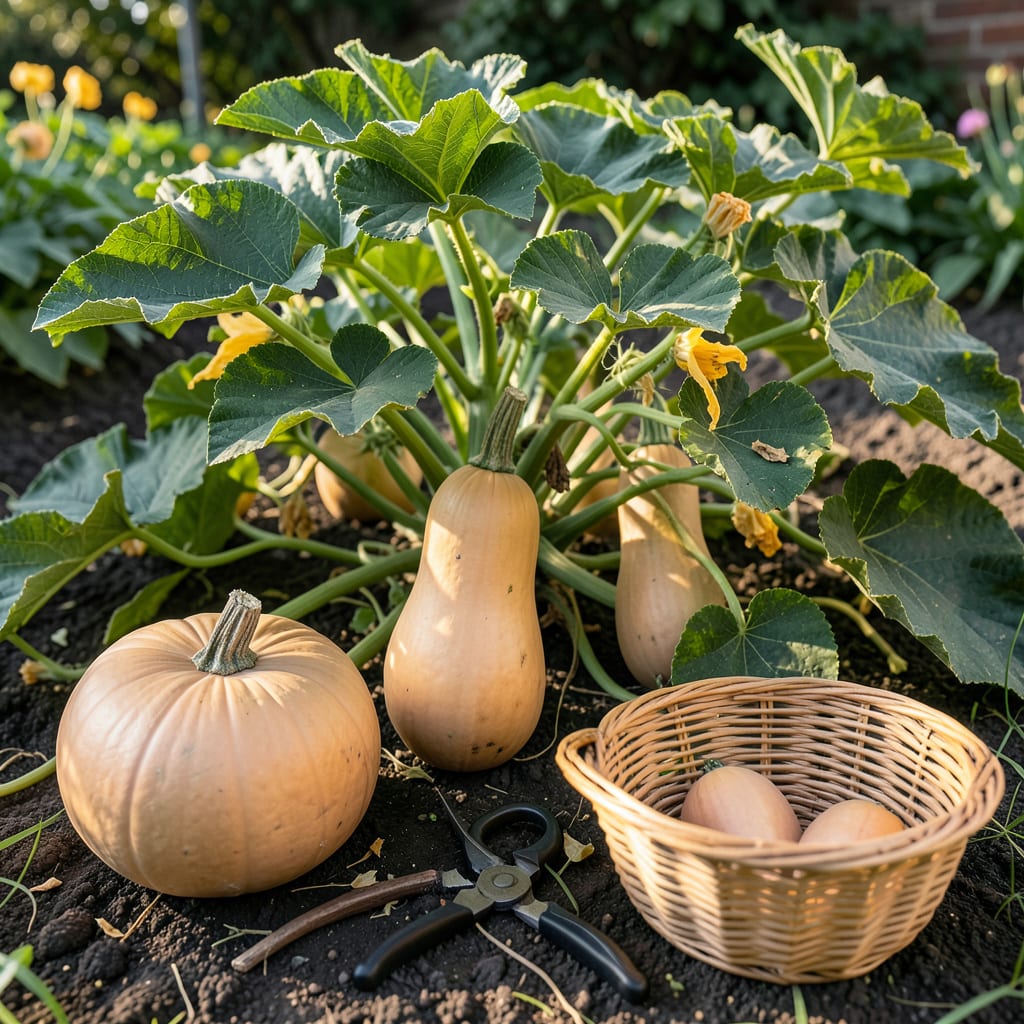 How Do You Know When to Pick Butternut Squash: Vine Drying and Rind Hardening Clues illustration with key details