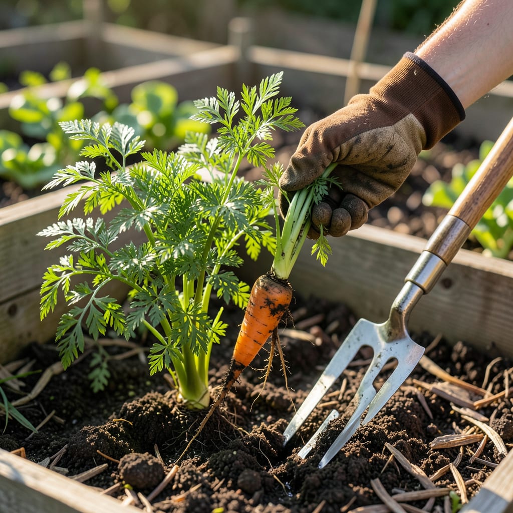 How Do You Know When to Pick Carrots: 5 Clear Signs They’re Ready example with annotations