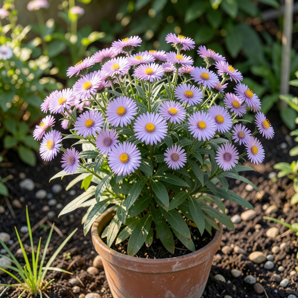 How Long Do Asters Bloom: Tips for Longer Flowering Seasons example with annotations