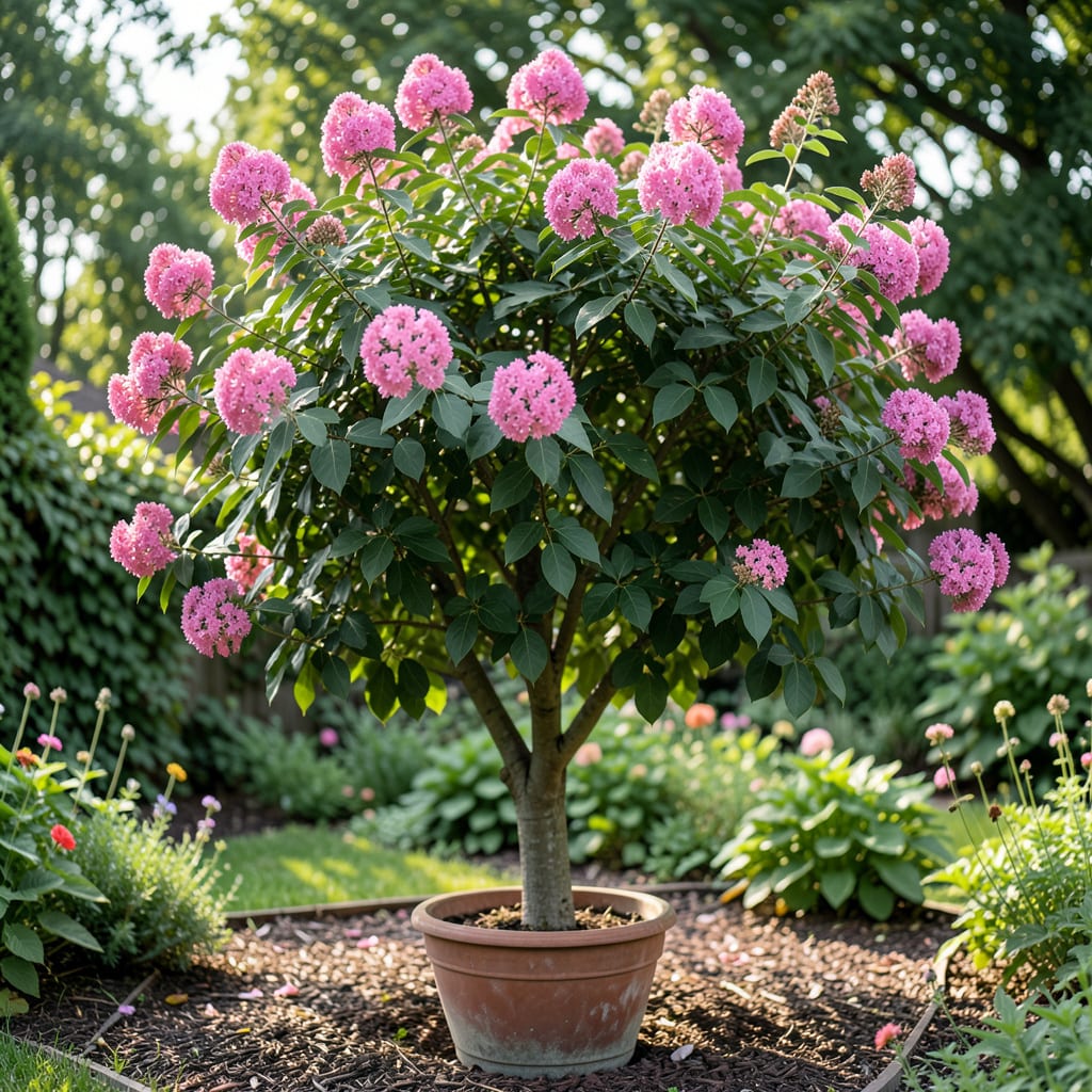 How Long Do Crepe Myrtles Bloom: Bloom Period Explained example with annotations