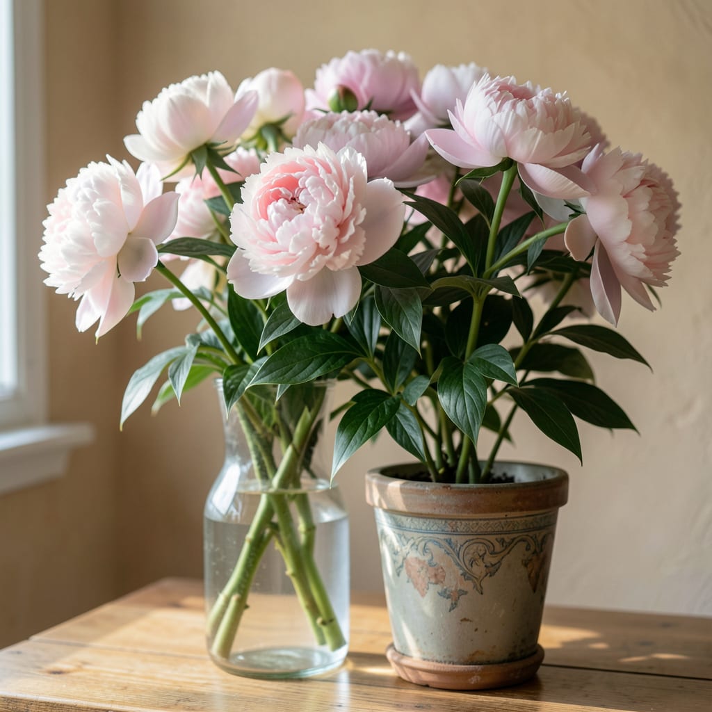 how long do peonies bloom in vase example with annotations