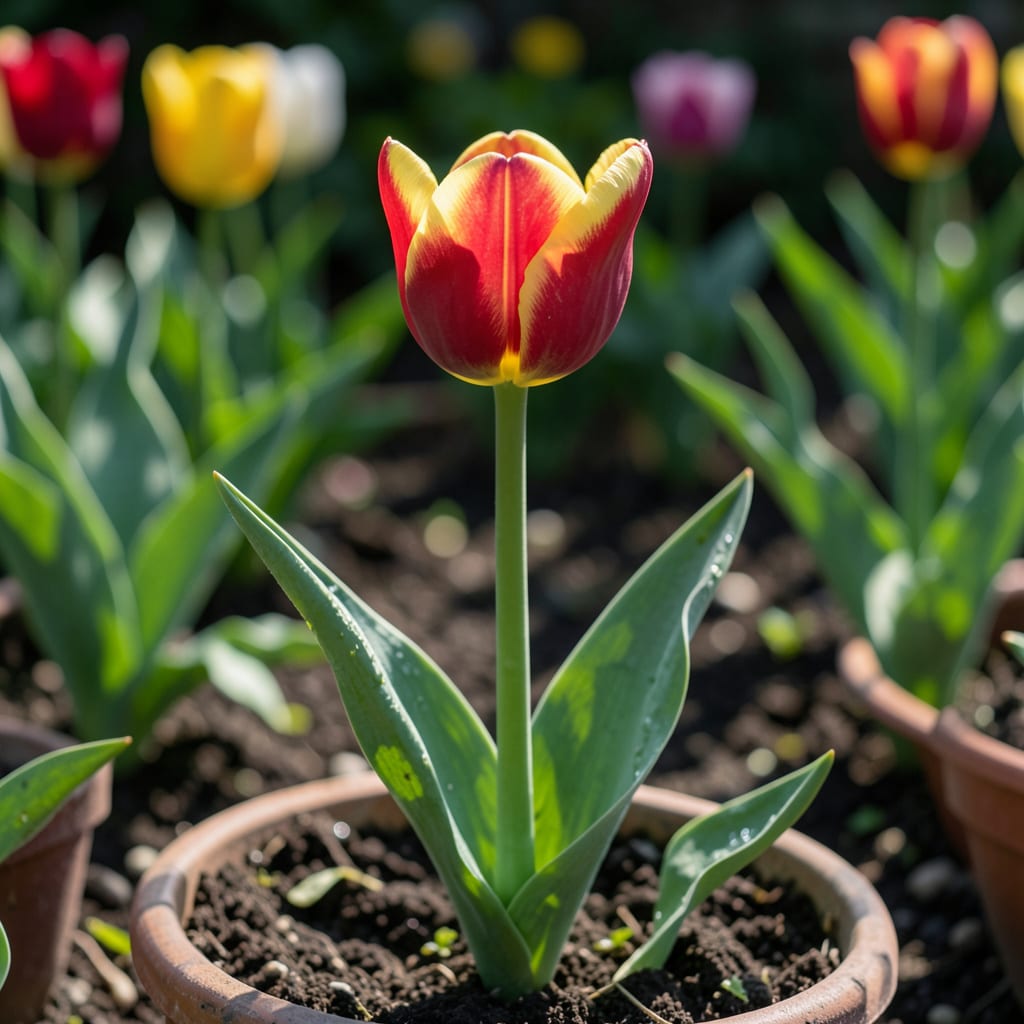 How Long Do Tulips Bloom: Tips for Longer Flowering Periods example with annotations