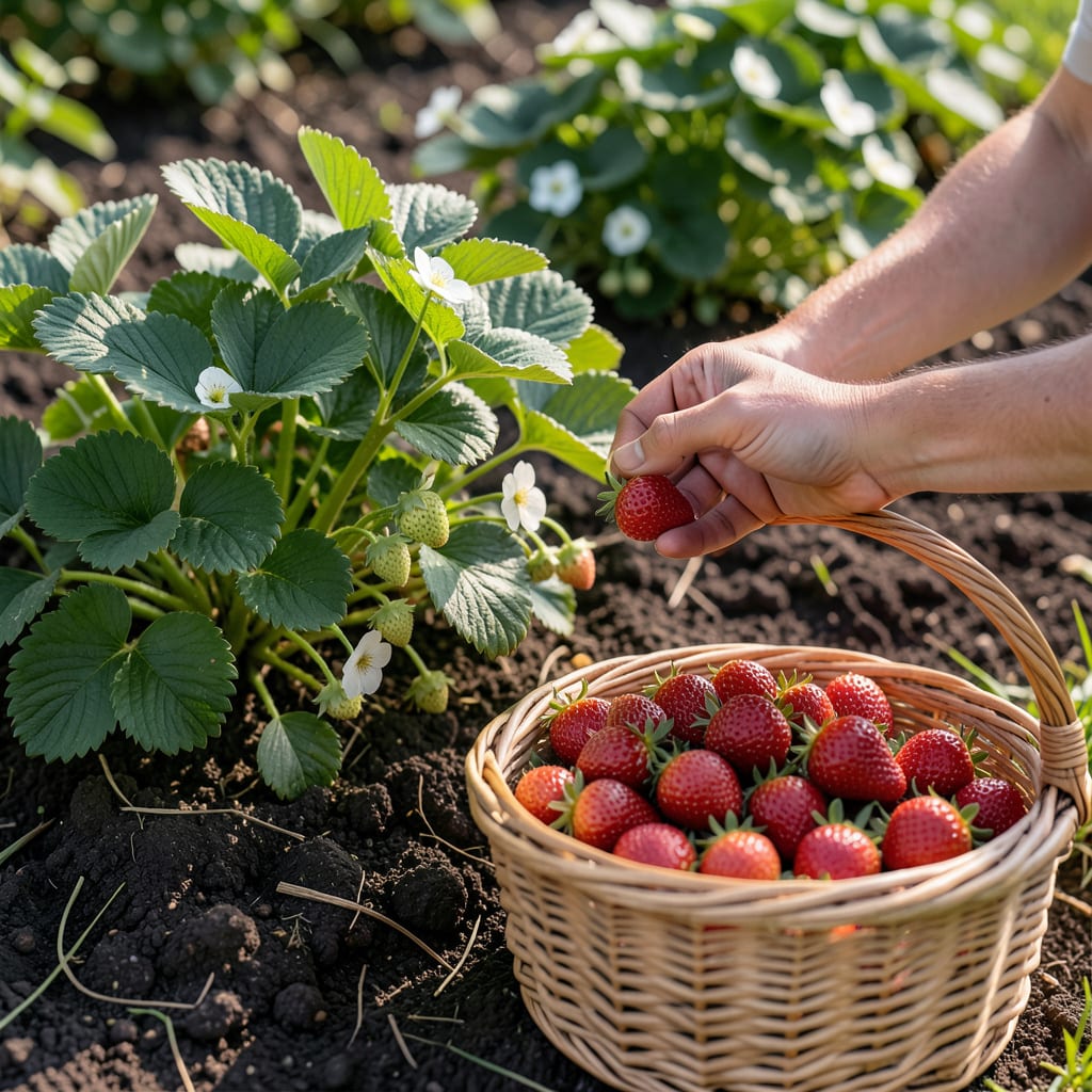 Visual representation of How Long Does It Take to Harvest Strawberries: Seasonal Timeline for Gardeners