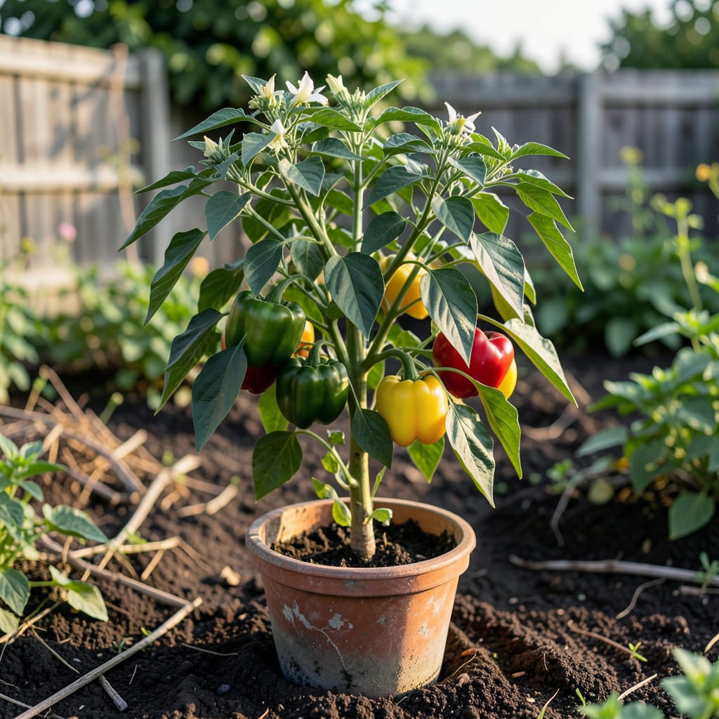 How Much Light Does a Pepper Plant Need: Essential Growing Guide Tips example with annotations