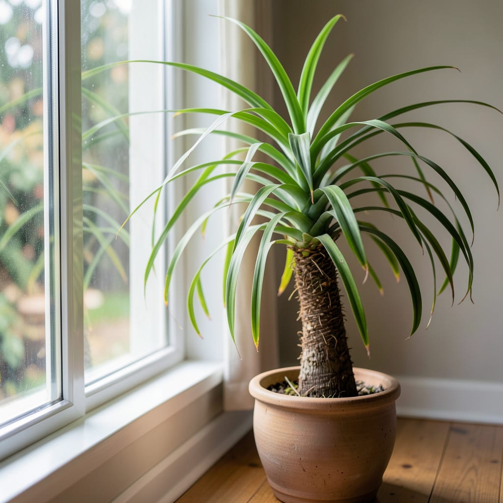 How Much Light Does a Ponytail Plant Need: Expert Care Tips illustration with key details