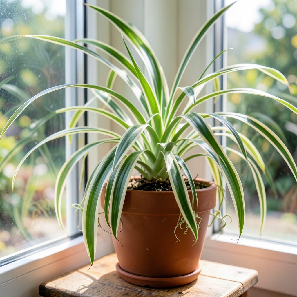 How Much Light Does a Spider Plant Require: Optimal Lighting Conditions for Healthy Growth illustration with key details