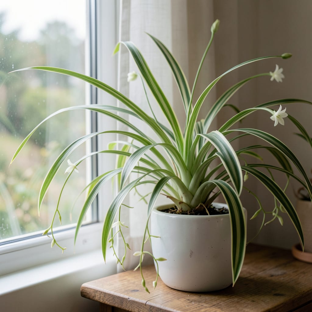How Much Light Does an Airplane Plant Need: Essential Growing Tips illustration with key details