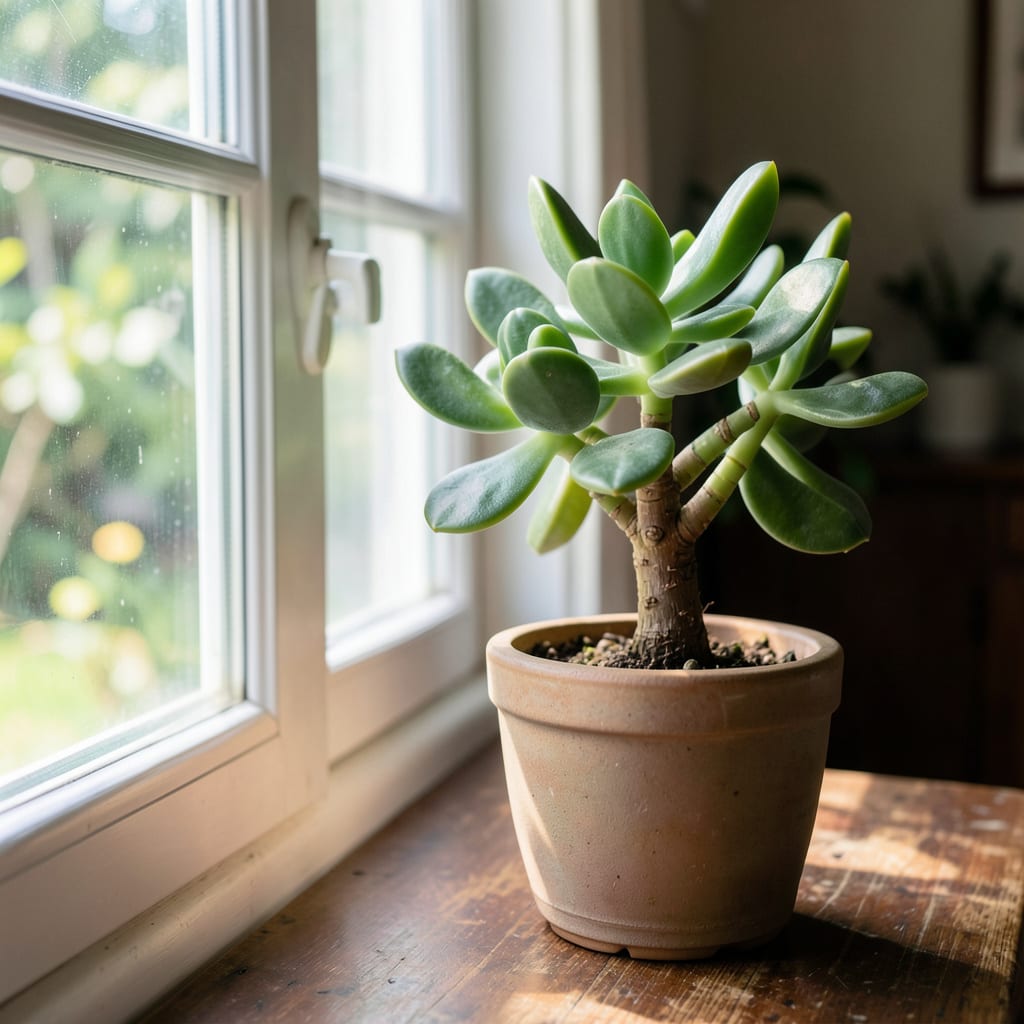 how much light does jade plant need example with annotations