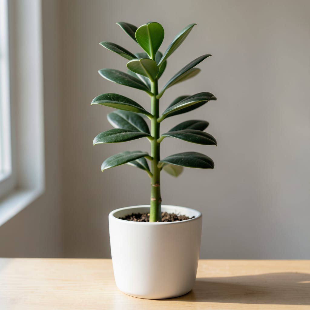 How Much Light Does ZZ Plant Need: Care Tips for Thriving Plants example with annotations