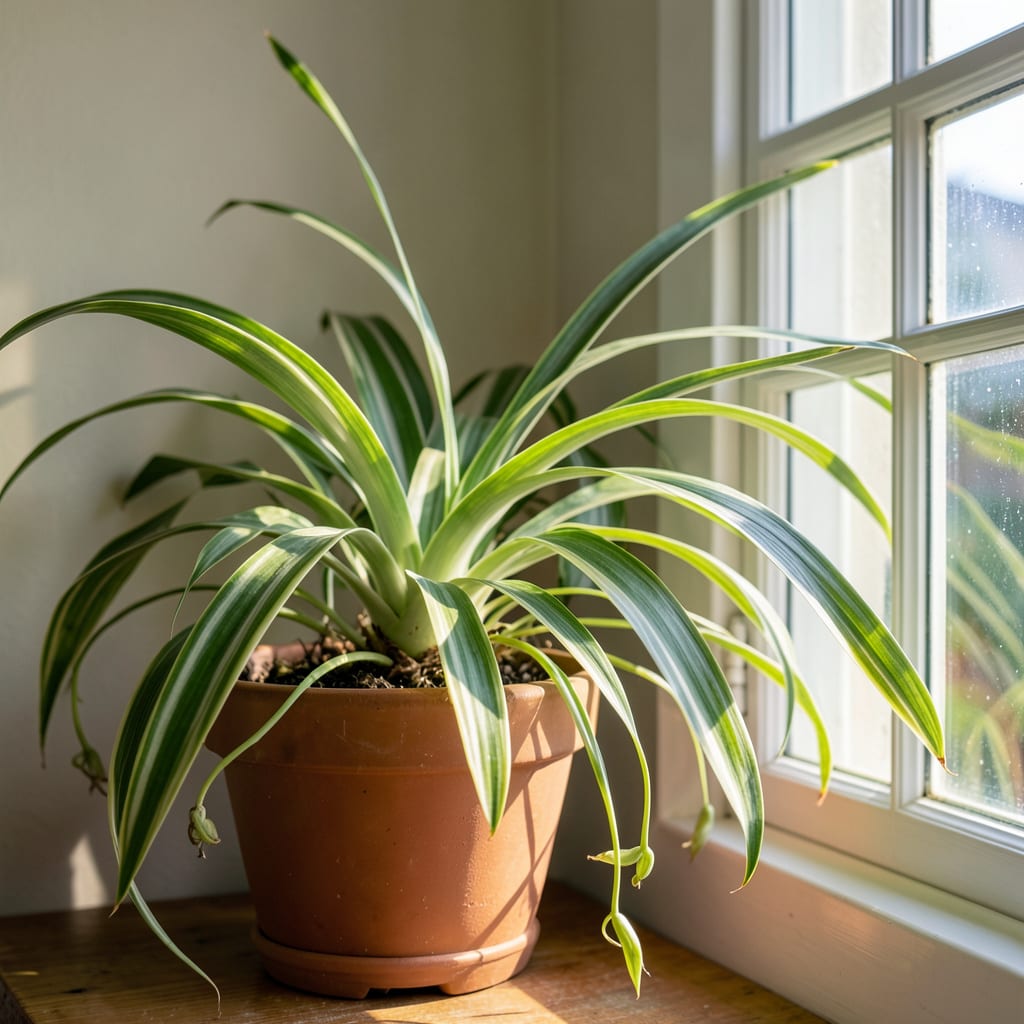 Comprehensive How Much Light Should a Spider Plant Get: Optimal Lighting Conditions visual reference