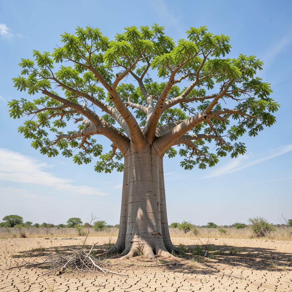 How Tall Can a Baobab Tree Grow: Maximum Heights Explained example with annotations