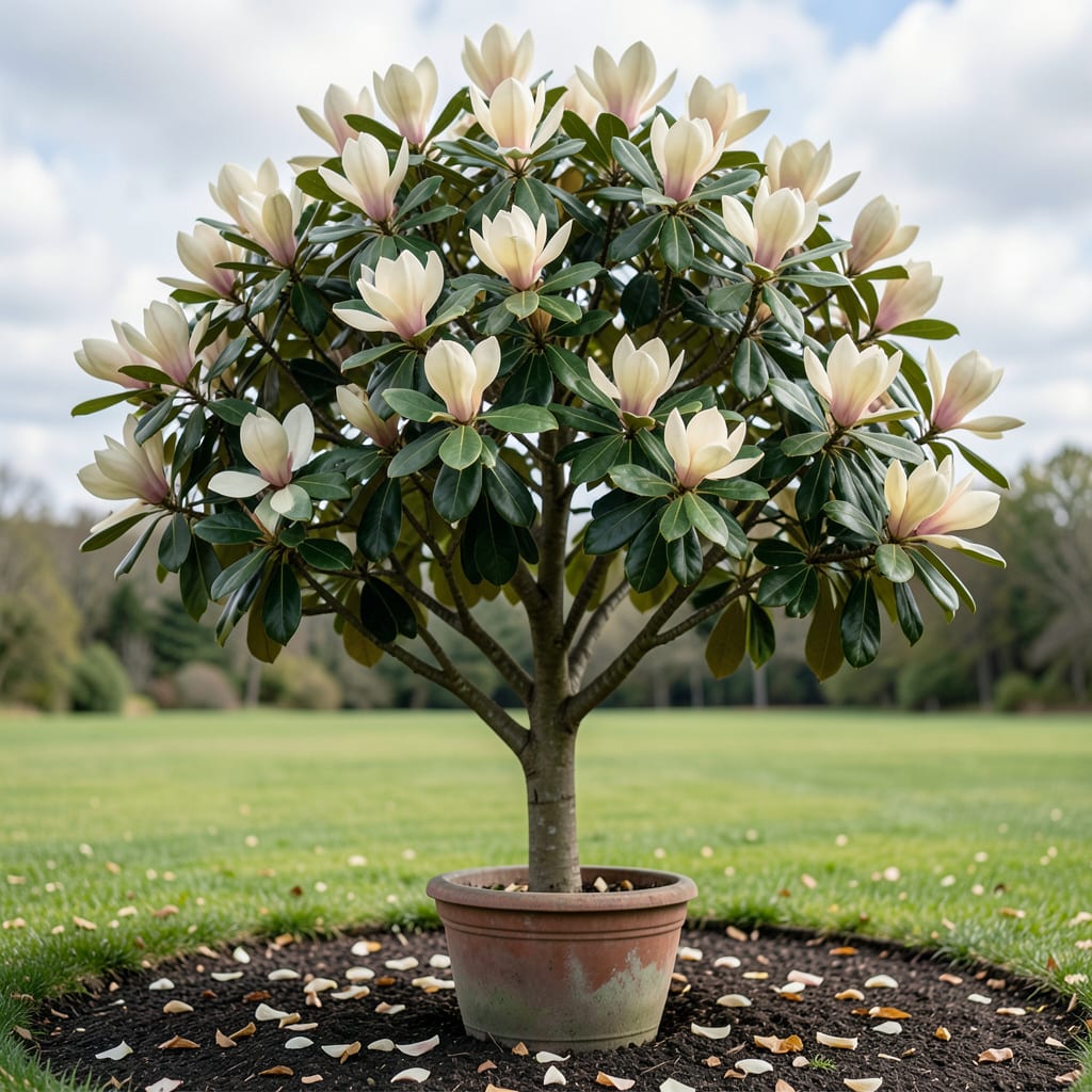 How Tall Can a Magnolia Tree Grow: Maximum Heights Explained example with annotations