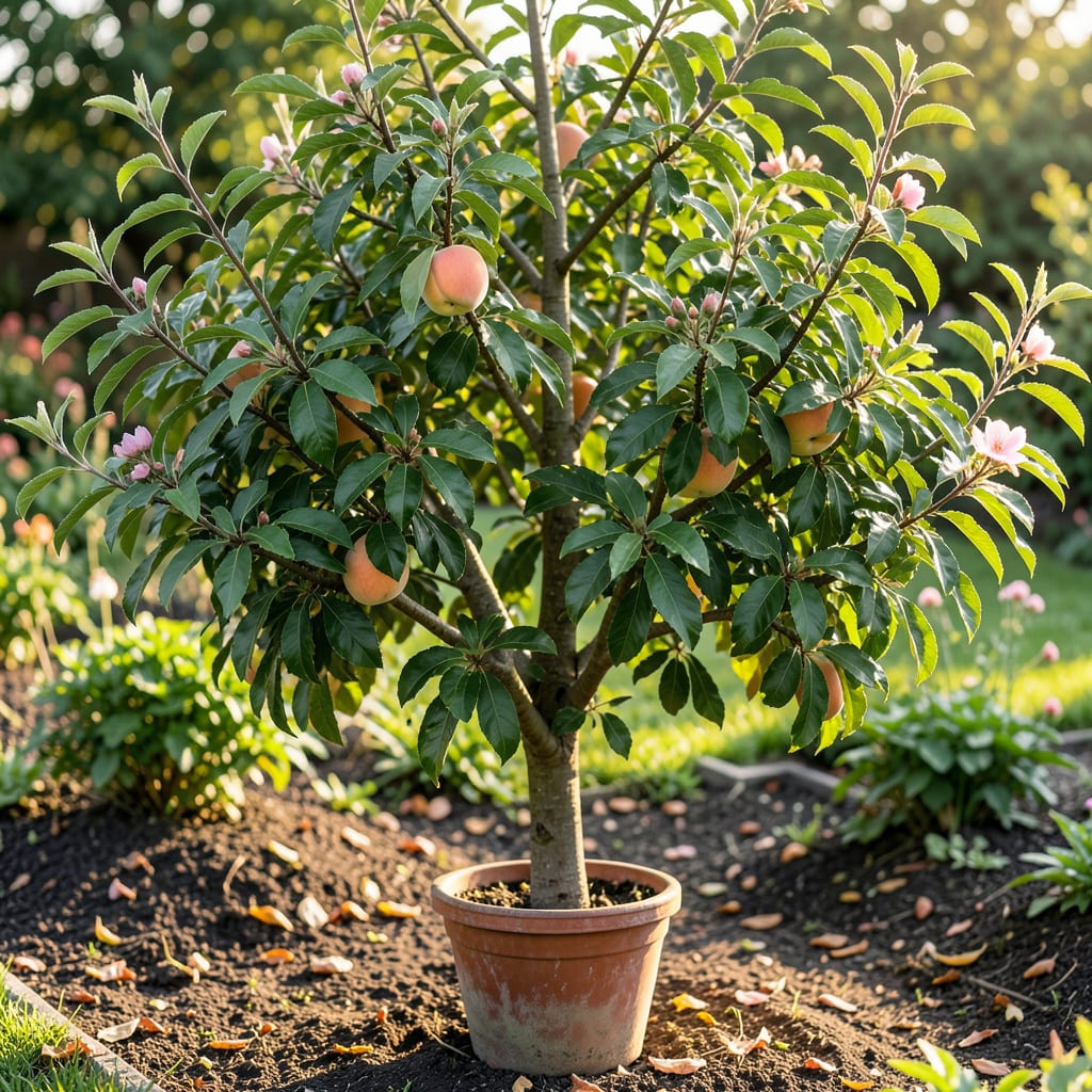 How Tall Can a Peach Tree Grow: Expert Growing Tips example with annotations