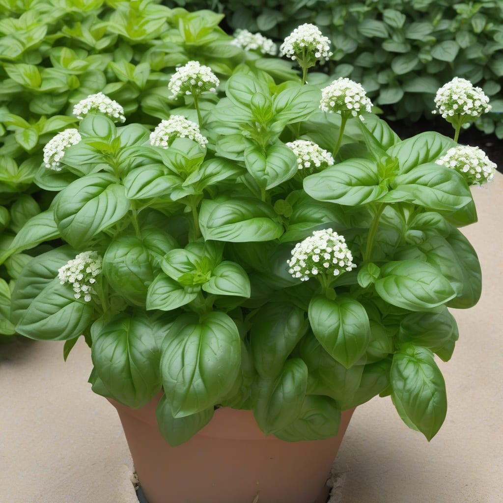 how tall can basil grow illustration with key details